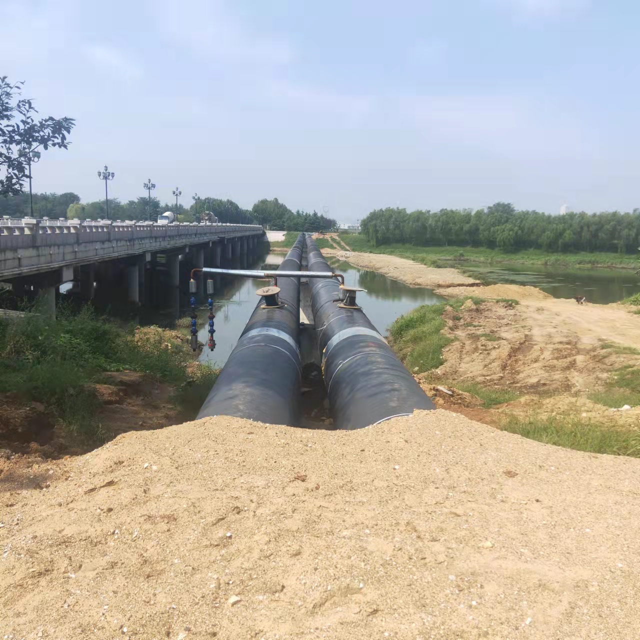 玉林西气东输顶管施工输油管道清洗